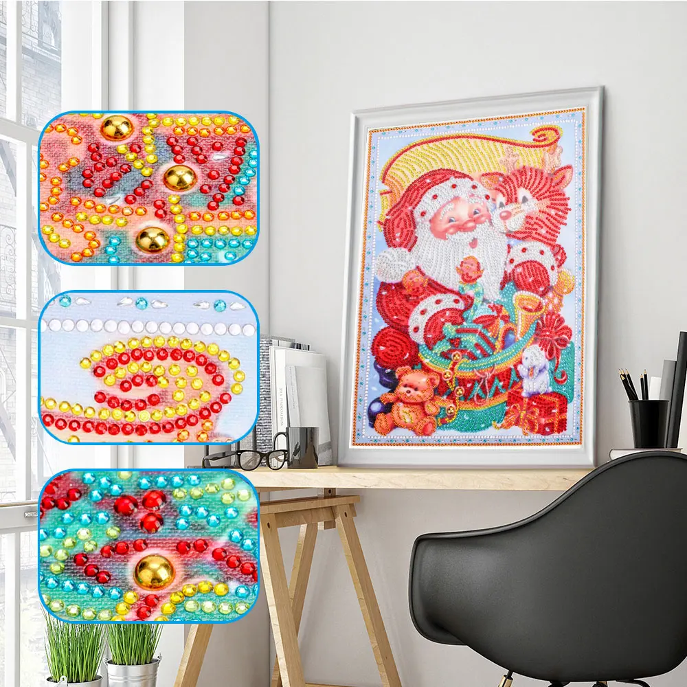 5d DIY Diamond Painting partial Drill special shaped Santa Claus Diamond Embroidery Rhinestone Picture Christmas Decoration
5d DIY Diamond Painting partial Drill special shaped Santa Claus Diamond Embroidery Rhinestone Picture Christmas Decoration