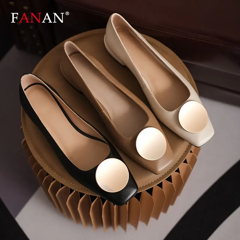 Туфли-лодочки женские FANAN, из натуральной кожи, на низком каблуке, с квадратным носком, для весны
Туфли-лодочки женские FANAN, из натуральной кожи, на низком каблуке, с квадратным носком, для весны
