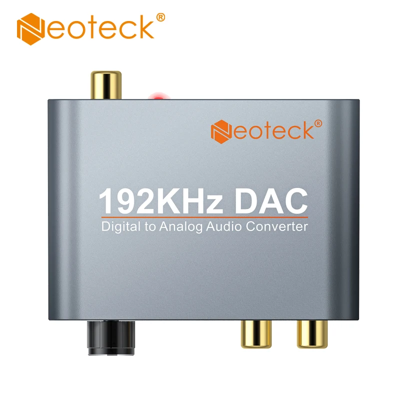Neoteck 192 кГц алюминиевый ЦАП аудио конвертер адаптер Toslink оптический коаксиальный