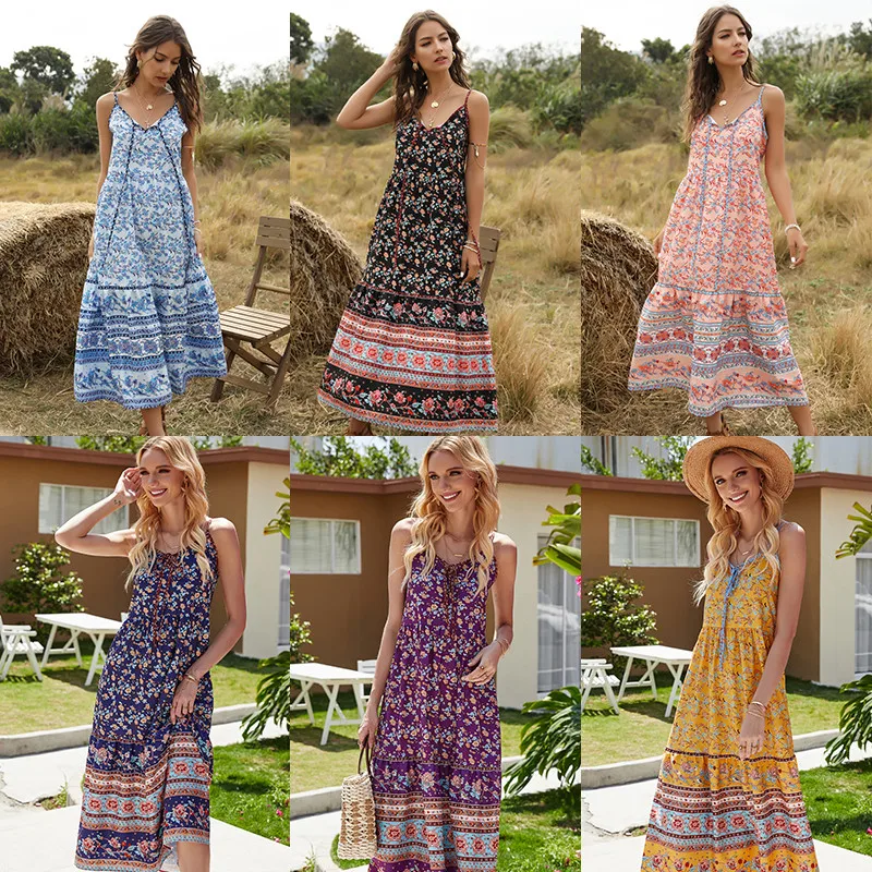 2020 Casual Summer Sleeveless Boho Long Dress Women Beach Dress Vintage Streetwear Loose Sexy Ladies Black Dresses
2020 Casual Summer Sleeveless Boho Long Dress Women Beach Dress Vintage Streetwear Loose Sexy Ladies Black Dresses