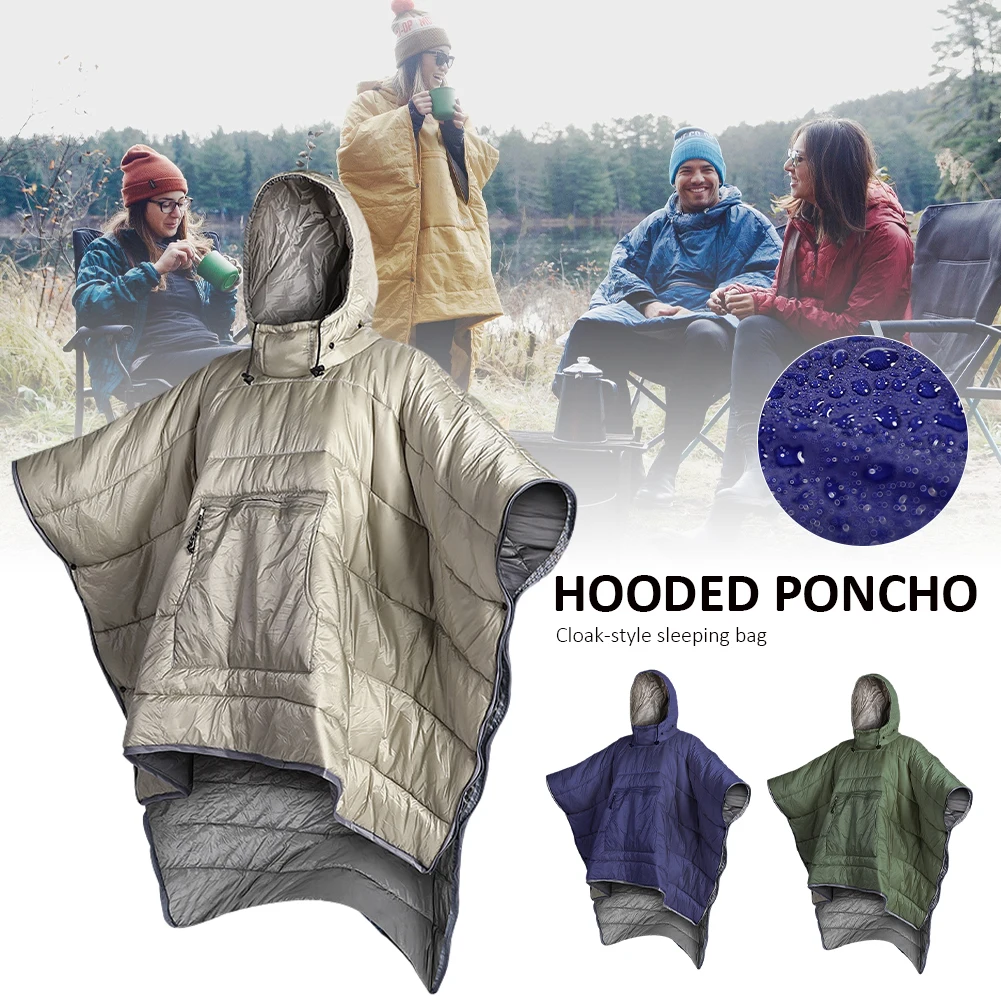 Winter Poncho Coat Camping Sleeping Bag Water-Resistant Cloak Lazy Bags Sleeping Blanket Quilt for Outdoor Camping Hiking
Winter Poncho Coat Camping Sleeping Bag Water-Resistant Cloak Lazy Bags Sleeping Blanket Quilt for Outdoor Camping Hiking