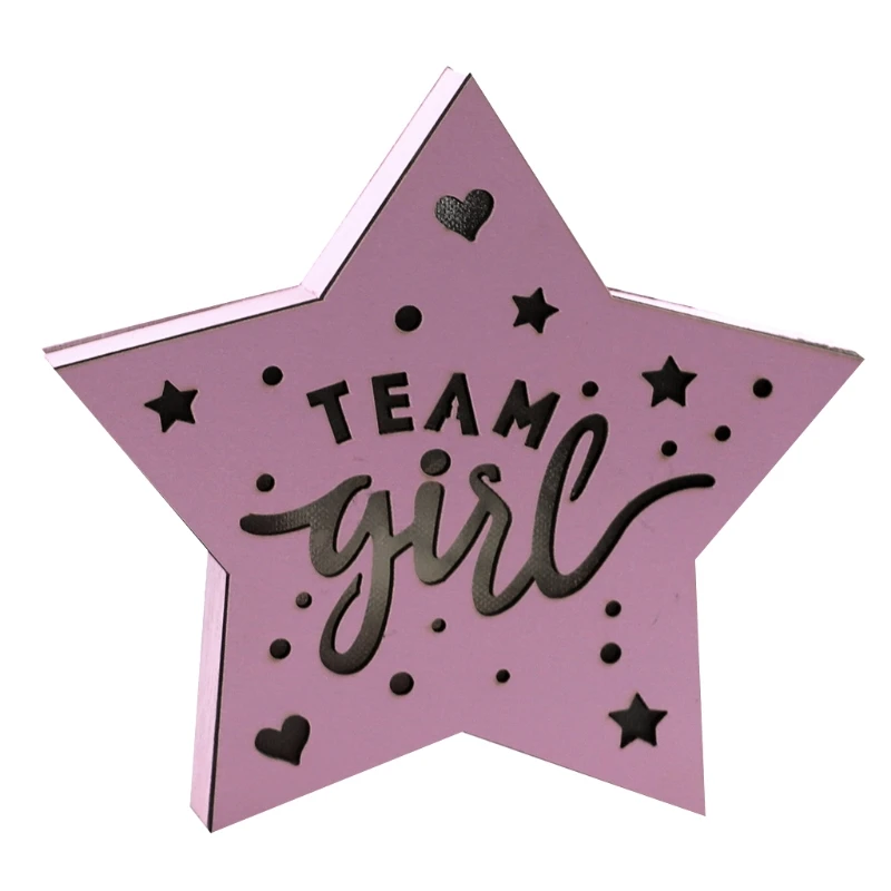 Team Girl Sign Wooden LED Light Star Shape Ornament for Baby Shower Decoration Gender Reveal Hundred Days Party Wedding Backdrop
Team Girl Sign Wooden LED Light Star Shape Ornament for Baby Shower Decoration Gender Reveal Hundred Days Party Wedding Backdrop