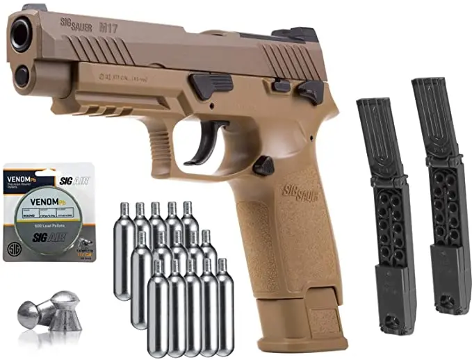 M17 Sig Sauer espingarda de chumbinho 177 Cal Coyote with 15 C02 Tanks with 2 Rotary Belts and 500 Lead Pellets Bundle Paintings
M17 Sig Sauer espingarda de chumbinho 177 Cal Coyote with 15 C02 Tanks with 2 Rotary Belts and 500 Lead Pellets Bundle Paintings