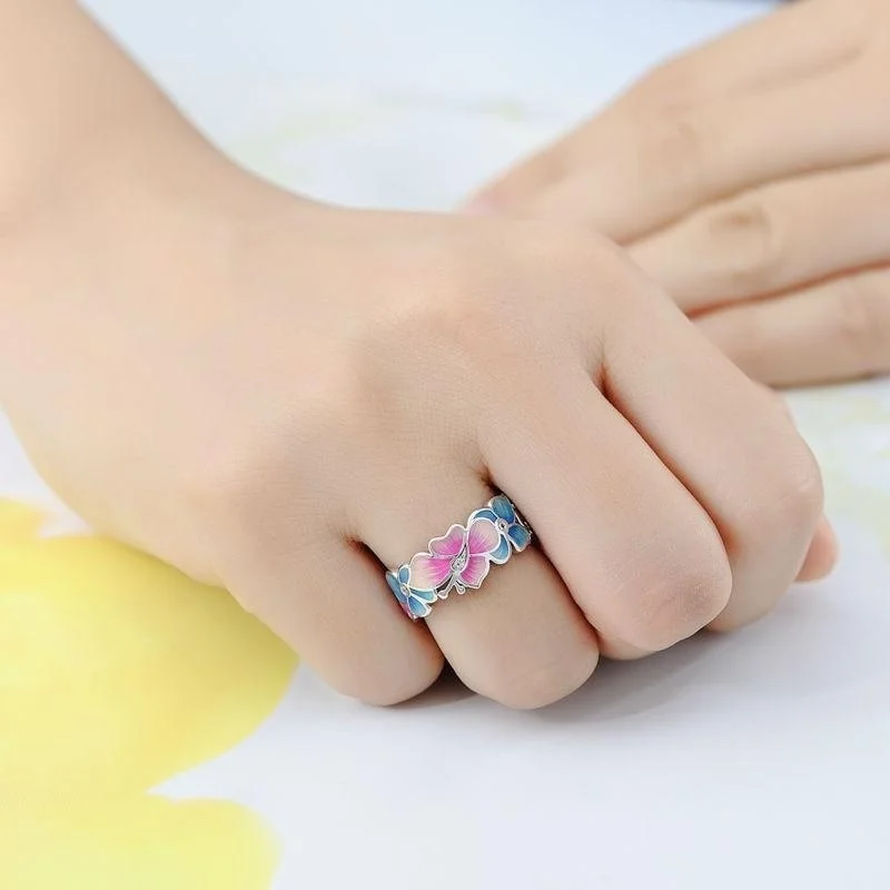 New Fashion Korean Female Butterfly Flower Ring Trend Fashion Charm Ring Party Club Jewelry Wholesale Accessories Anillos
New Fashion Korean Female Butterfly Flower Ring Trend Fashion Charm Ring Party Club Jewelry Wholesale Accessories Anillos