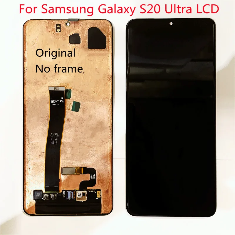 Original for Samsung Galaxy S20 Ultra LCD G988 G988F G988B/DS S20Ultra No frame display touch screen digitizer with black dots
Original for Samsung Galaxy S20 Ultra LCD G988 G988F G988B/DS S20Ultra No frame display touch screen digitizer with black dots