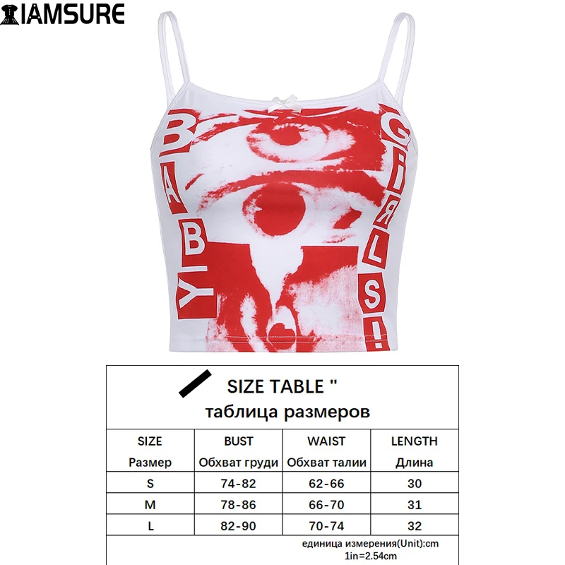 IAMSURE Gothic Printed Cami Top Y2K Aesthetic Bow Sleeveless Crop Top Dark Sleeveless Spaghetti Straps Tank Tops Women Fashion
IAMSURE Gothic Printed Cami Top Y2K Aesthetic Bow Sleeveless Crop Top Dark Sleeveless Spaghetti Straps Tank Tops Women Fashion
