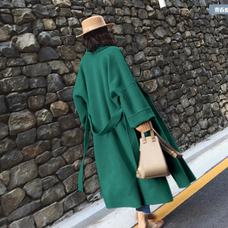 Fall/Winter New Fashion Suit Collar Coat Ladies Mid-Length Korean Style Over-The-Knee Woolen Thin Solid Color Coat
Fall/Winter New Fashion Suit Collar Coat Ladies Mid-Length Korean Style Over-The-Knee Woolen Thin Solid Color Coat