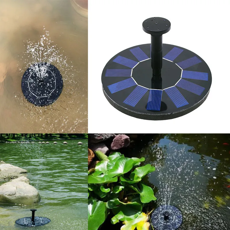 

Detachable Mini Solar Fountain Floating Bird Bath Water Version Swimming Pool Garden Pond Fountain Decoration