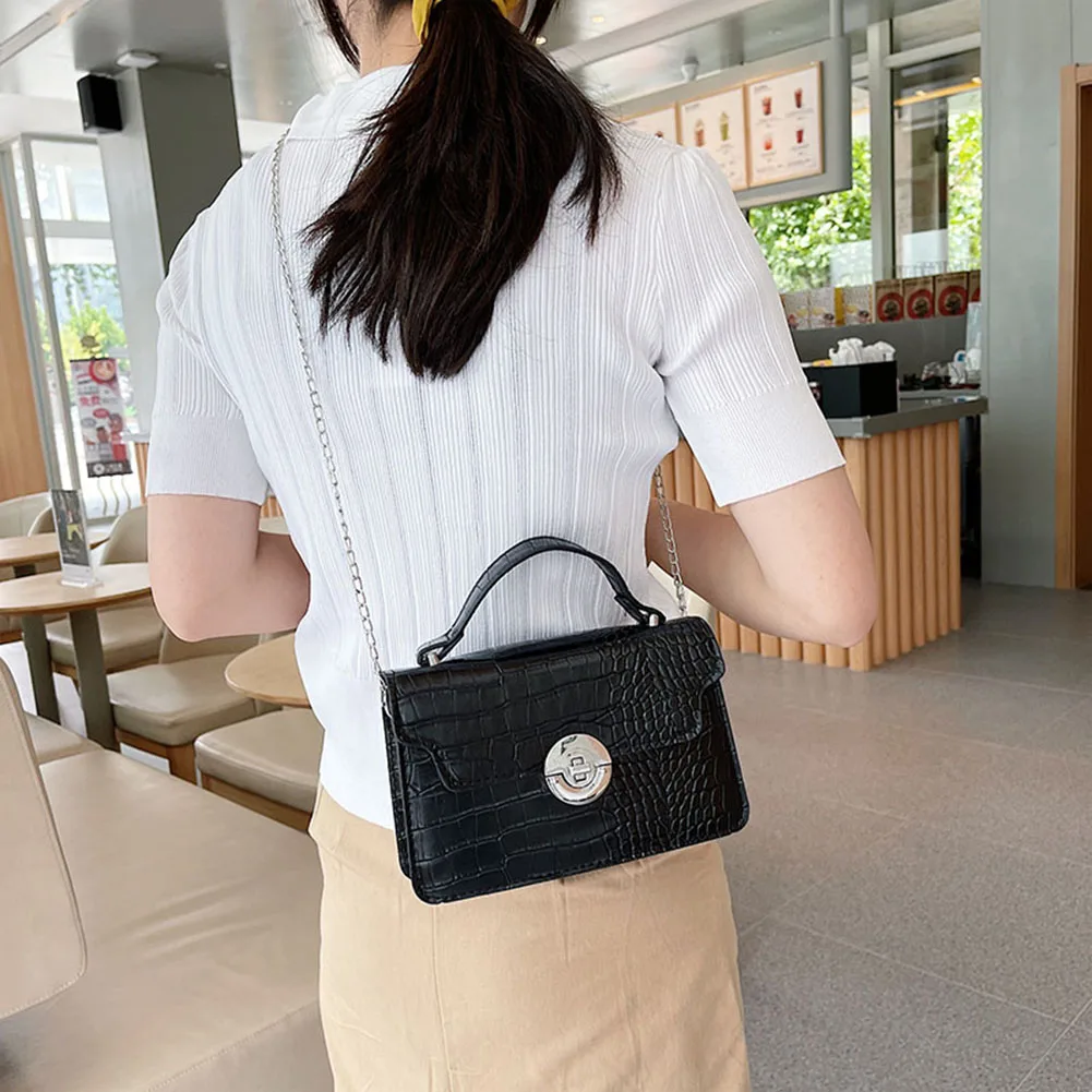 Women Alligator Pattern PU Leather Crossbody Shoulder Messenger Bag Casual Ladies Solid Color Chian Small Flap Handbags Purse
Women Alligator Pattern PU Leather Crossbody Shoulder Messenger Bag Casual Ladies Solid Color Chian Small Flap Handbags Purse