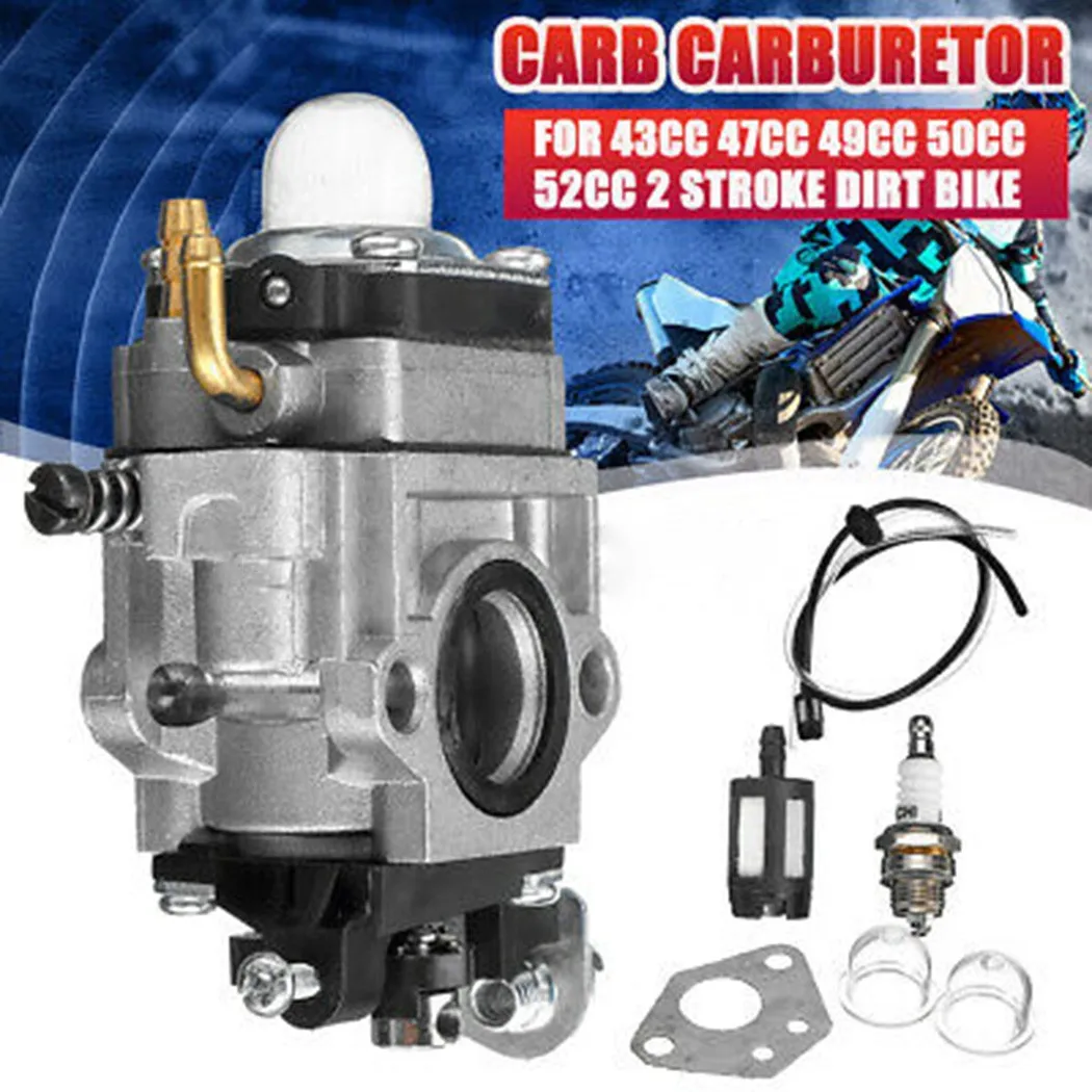 Carburetor Kit F19767 Model For 43cc 47cc 49cc 50cc 52cc Two-stroke Engine Scooter Mower Motorcycle Dirt Bike Pocket Bike Accs
Carburetor Kit F19767 Model For 43cc 47cc 49cc 50cc 52cc Two-stroke Engine Scooter Mower Motorcycle Dirt Bike Pocket Bike Accs