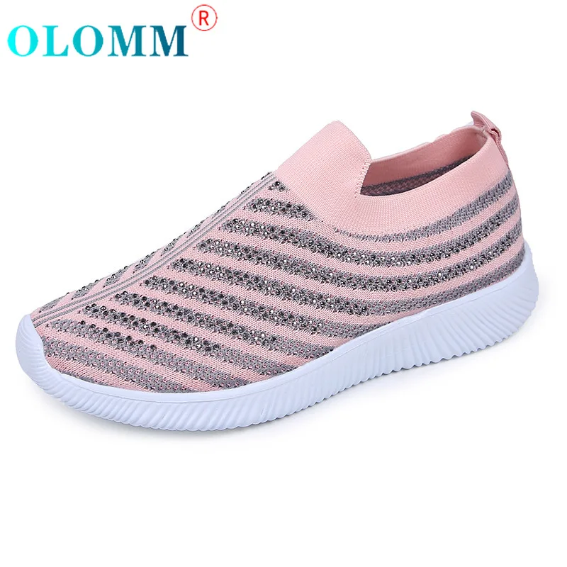 Women's Shoes Plus Size43 Size Women's Vulcanized Shoes Fashion Slip-on Socks Shoes Women's Mesh Rhinestone Sneakers Flat Tennis 
Women's Shoes Plus Size43 Size Women's Vulcanized Shoes Fashion Slip-on Socks Shoes Women's Mesh Rhinestone Sneakers Flat Tennis
