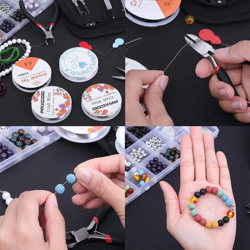 Beaded Jewelry Accessory Set DIY Handmade Needle Buckle Ring Jewelry Making Supplies Material Wire Packaging Kit 
Beaded Jewelry Accessory Set DIY Handmade Needle Buckle Ring Jewelry Making Supplies Material Wire Packaging Kit