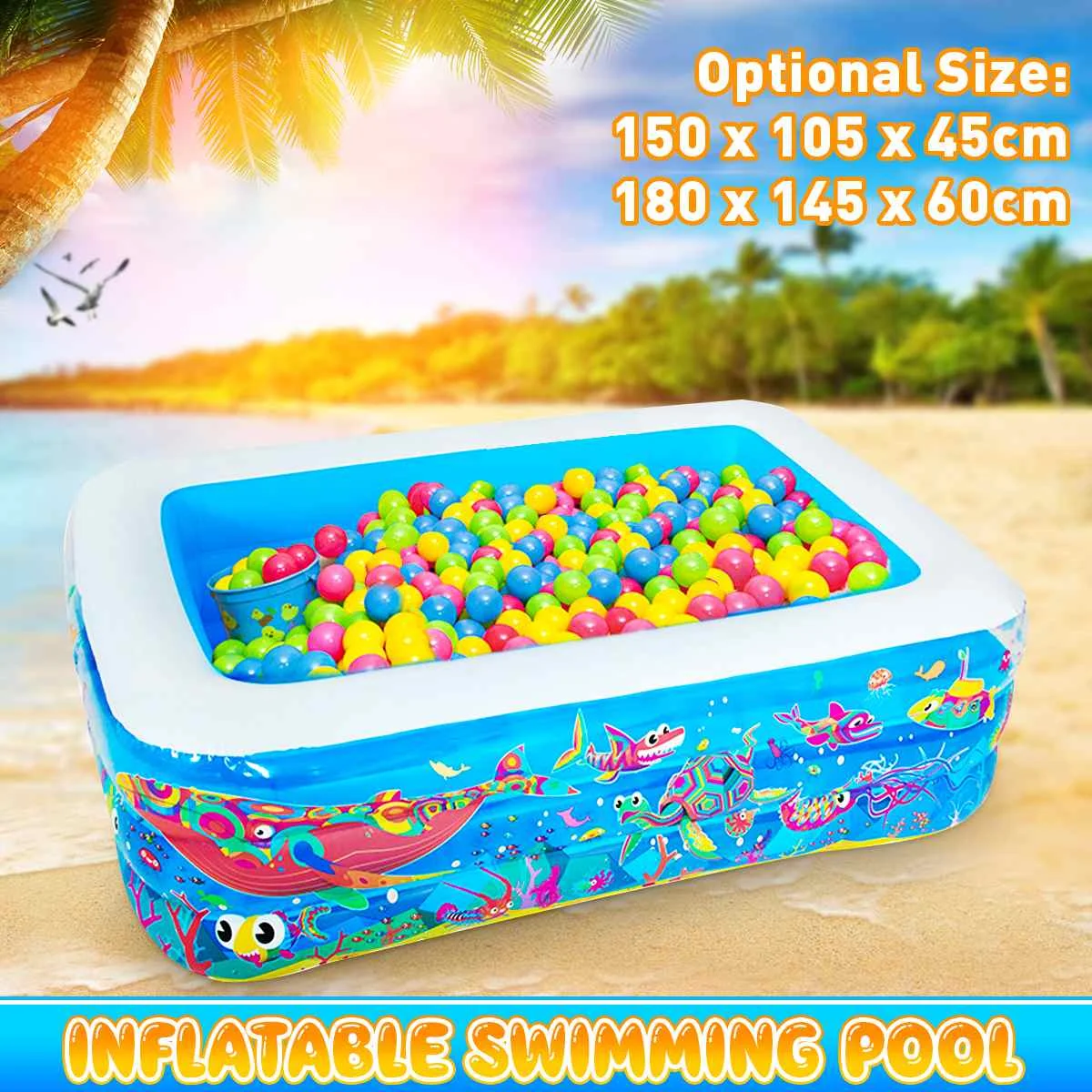Kid Inflatable Swimming Pool Children Bathing Tub Thicken Garden Backyard Square Swimming Pool Home Use Ocean Ball Paddling Pool
Kid Inflatable Swimming Pool Children Bathing Tub Thicken Garden Backyard Square Swimming Pool Home Use Ocean Ball Paddling Pool