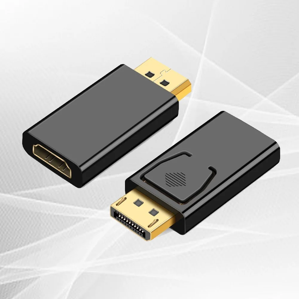 Adapter DisplayPort to HDMI compatible adapter adapter DisplayPort male DP to female HD TV cable PC TV video audio
Adapter DisplayPort to HDMI compatible adapter adapter DisplayPort male DP to female HD TV cable PC TV video audio