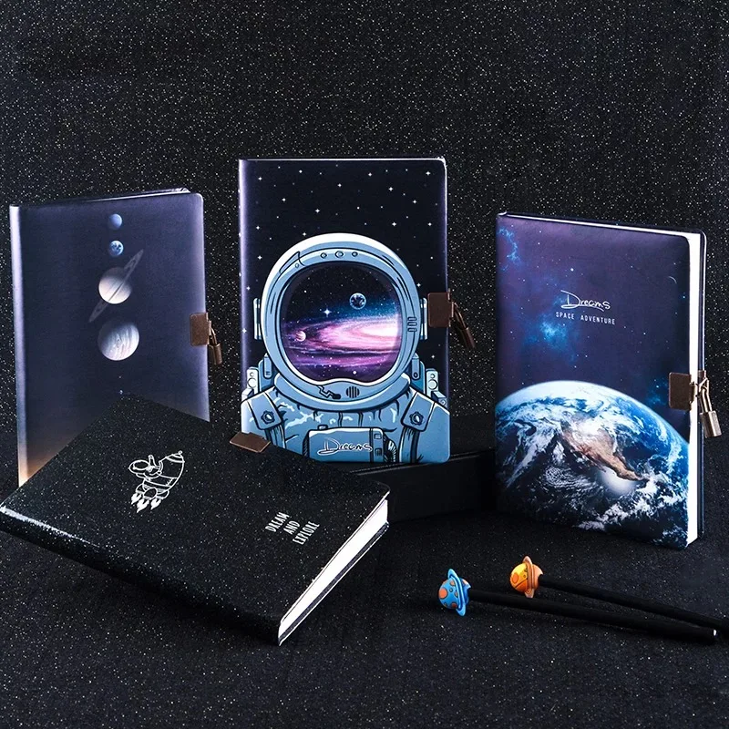 A5 with Lock Notebook Space Diary Wonderful Notepad Agenda Planner Organizer Cute Journal School Traveler Handbook Supplies
A5 with Lock Notebook Space Diary Wonderful Notepad Agenda Planner Organizer Cute Journal School Traveler Handbook Supplies
