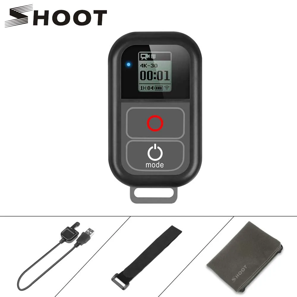 SHOOT for GoPro WiFi Remote Control with Charger Cable Wrist Strap Waterproof Remoter for GoPro Hero 7 6 5 Black 4 3+ Accessory
SHOOT for GoPro WiFi Remote Control with Charger Cable Wrist Strap Waterproof Remoter for GoPro Hero 7 6 5 Black 4 3+ Accessory