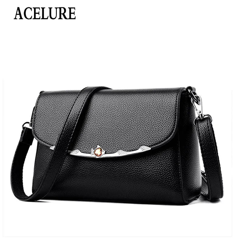 ACELURE Solid Soft PU Leather Small Shoulder Bags Flap for Women Fashion Simple Crossbody Bags Female Ladies Messsenger Handbag
ACELURE Solid Soft PU Leather Small Shoulder Bags Flap for Women Fashion Simple Crossbody Bags Female Ladies Messsenger Handbag