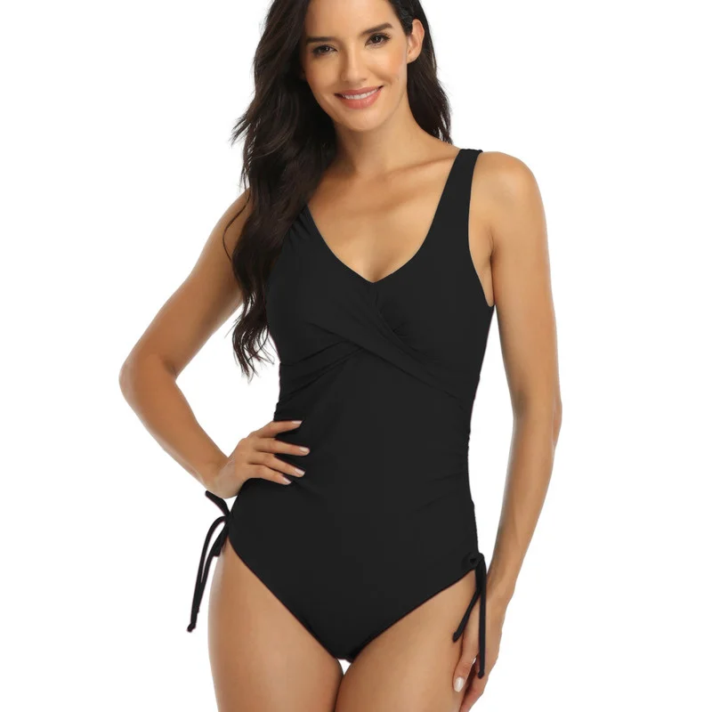 2021 Solid Black Women Swimsuit Sexy V-neck Swimwear Push Up Bikini Tanga Beach Dress Bathing Swim Suit Brazilian Tanga Biquini
2021 Solid Black Women Swimsuit Sexy V-neck Swimwear Push Up Bikini Tanga Beach Dress Bathing Swim Suit Brazilian Tanga Biquini