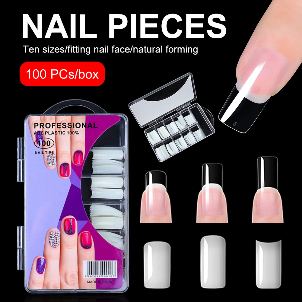 100pcs Full Cover Nails Extension Tips Sculpted Clear False Nail Molds for Extension extension Gel Polish Manicuring Tools Set
100pcs Full Cover Nails Extension Tips Sculpted Clear False Nail Molds for Extension extension Gel Polish Manicuring Tools Set