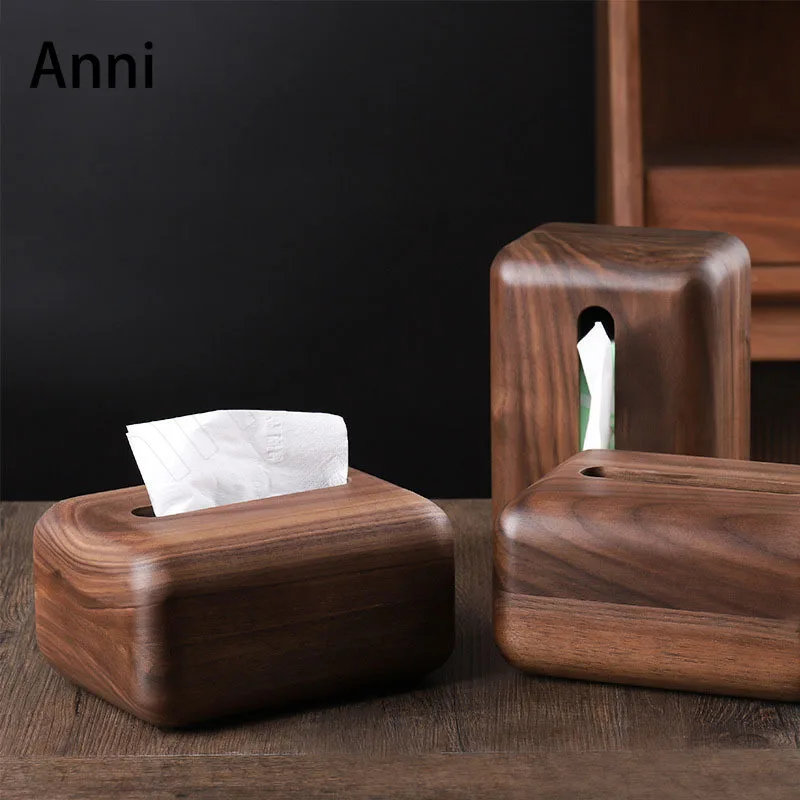 Japanese Minimalist Solid Wood Tissue Boxes Black Walnut Napkin Holder Bedroom Desktop Paper Towel Organization Home Decoration
Japanese Minimalist Solid Wood Tissue Boxes Black Walnut Napkin Holder Bedroom Desktop Paper Towel Organization Home Decoration