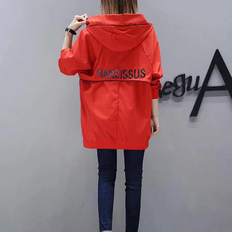 Female Windbreaker Coat New Fashion Hooded Long Outerwear Loose Plus Size 3XL Spring Autumn Women student Trench Coat Tops R93
Female Windbreaker Coat New Fashion Hooded Long Outerwear Loose Plus Size 3XL Spring Autumn Women student Trench Coat Tops R93