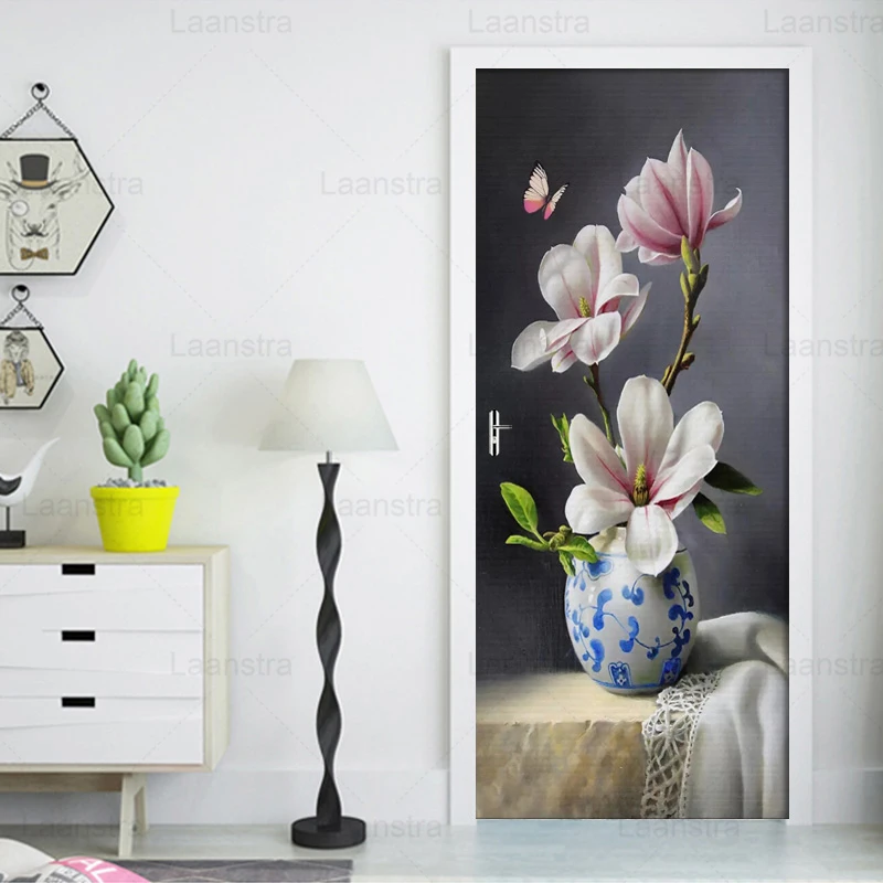 Oil Painting Magnolia Butterfly Door Stickers 3D Wallpaper Bedroom Living Room Door Decor 3D Deals PVC Self-adhesive Waterproof
Oil Painting Magnolia Butterfly Door Stickers 3D Wallpaper Bedroom Living Room Door Decor 3D Deals PVC Self-adhesive Waterproof