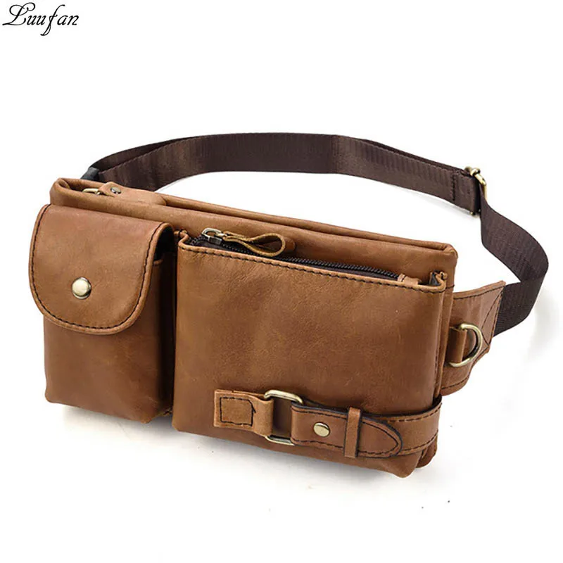 Luufan Genuine Leather Man Waist Pack Fanny Pack Shoulder Belt Bag Phone Pouch Sporty Small Crossbody Bag Male Travel Chest Bags
Luufan Genuine Leather Man Waist Pack Fanny Pack Shoulder Belt Bag Phone Pouch Sporty Small Crossbody Bag Male Travel Chest Bags