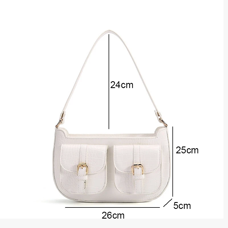 FUNMARDI Fashion Double Pocket Shoulder Bags Women Luxury Designer Totes HandBags Elegant Retro Underarm Bags Personality Trendy
FUNMARDI Fashion Double Pocket Shoulder Bags Women Luxury Designer Totes HandBags Elegant Retro Underarm Bags Personality Trendy