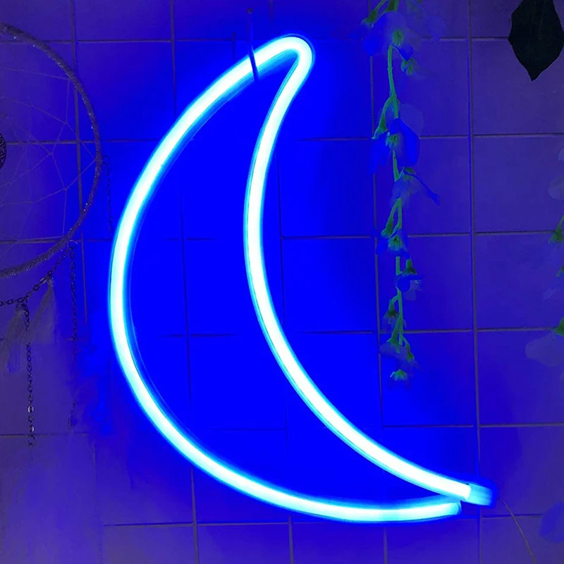 Moon Shaped Neon Signs Battery Powered Acrylic Wall Decor Hanging Decorative Home Atmosphere LED Night Lights E7
Moon Shaped Neon Signs Battery Powered Acrylic Wall Decor Hanging Decorative Home Atmosphere LED Night Lights E7