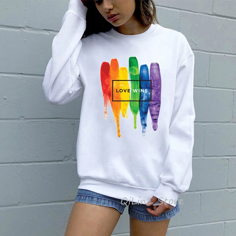 Sexy Rainbow Lip Print LGBT Sweatshirt Women Kawaii Hoodie White Pullover Sweat Femme Tracksuit Hipster Streetwear Sudaderas
Sexy Rainbow Lip Print LGBT Sweatshirt Women Kawaii Hoodie White Pullover Sweat Femme Tracksuit Hipster Streetwear Sudaderas