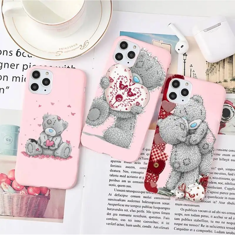 Teddy Bear Cute Phone Case Pink Candy Color for iPhone 6 7 8 11 12 13 s mini pro X XS XR MAX Plus
Teddy Bear Cute Phone Case Pink Candy Color for iPhone 6 7 8 11 12 13 s mini pro X XS XR MAX Plus