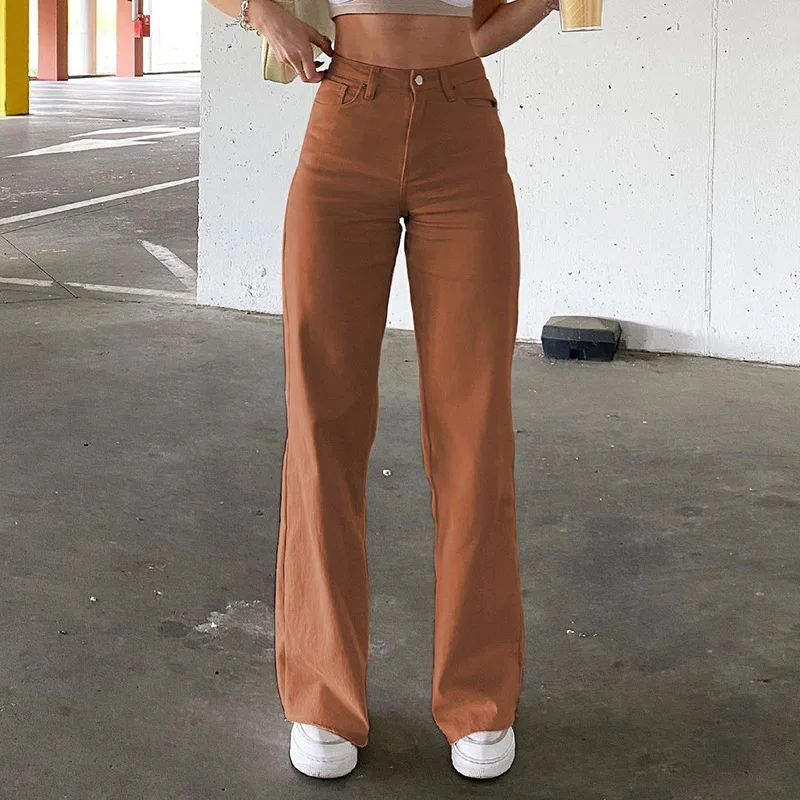 High Waist Straight Pants Women Casual Trousers Wide Leg Pants Solid Loose Trousers Women Stretch Jeans Pantalones Mujer 2022
High Waist Straight Pants Women Casual Trousers Wide Leg Pants Solid Loose Trousers Women Stretch Jeans Pantalones Mujer 2022