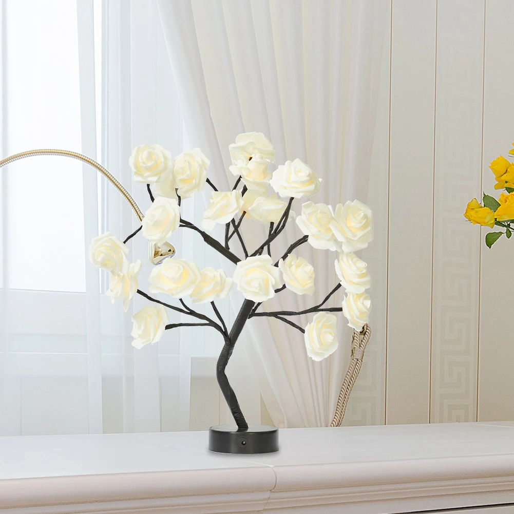 LED Table Lamp Lights Rose Flower Tree USB Night Lights Home Decoration Parties Xmas Christmas Wedding Bedroom Decor
LED Table Lamp Lights Rose Flower Tree USB Night Lights Home Decoration Parties Xmas Christmas Wedding Bedroom Decor