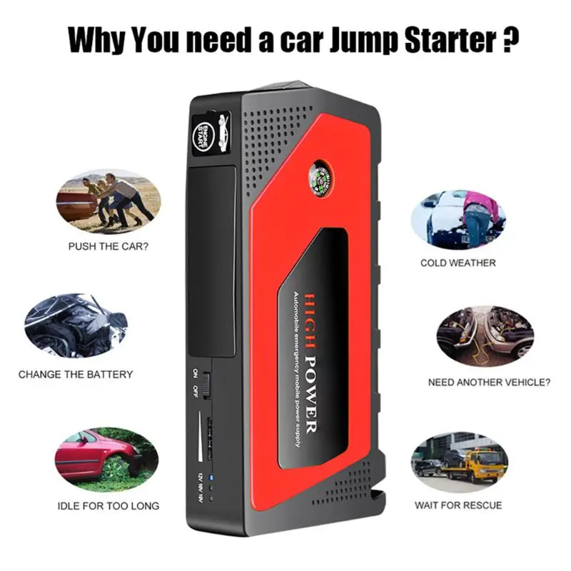 12V Battery Charger Portable Mini Car Jump Starter Booster Power Bank Automobile Emergency Start USB Outdoor Travel Vehicle
12V Battery Charger Portable Mini Car Jump Starter Booster Power Bank Automobile Emergency Start USB Outdoor Travel Vehicle