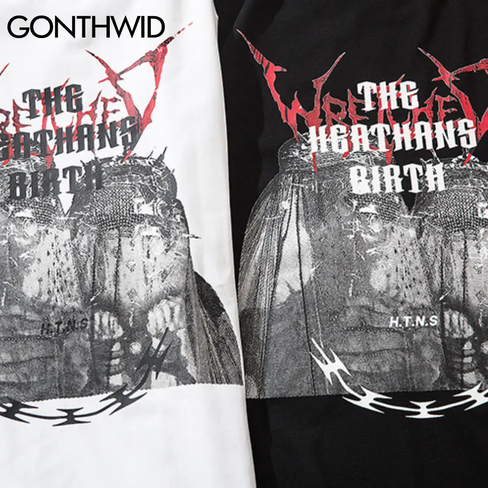 GONTHWID Tshirts Hip Hop Creative Print Short Sleeve Tees Shirts Streetwear Mens Harajuku Fashion Casual Cotton Loose Tops Male
GONTHWID Tshirts Hip Hop Creative Print Short Sleeve Tees Shirts Streetwear Mens Harajuku Fashion Casual Cotton Loose Tops Male