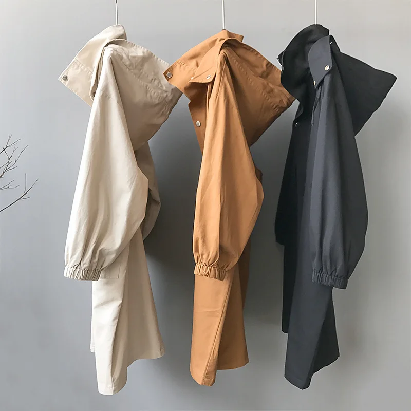 Cotton Slim With Siamese Cap Women Trench Coat 2019 Fashion Autumn And Winter Womens Solid Trench Coats Womens Long trench Coats
Cotton Slim With Siamese Cap Women Trench Coat 2019 Fashion Autumn And Winter Womens Solid Trench Coats Womens Long trench Coats