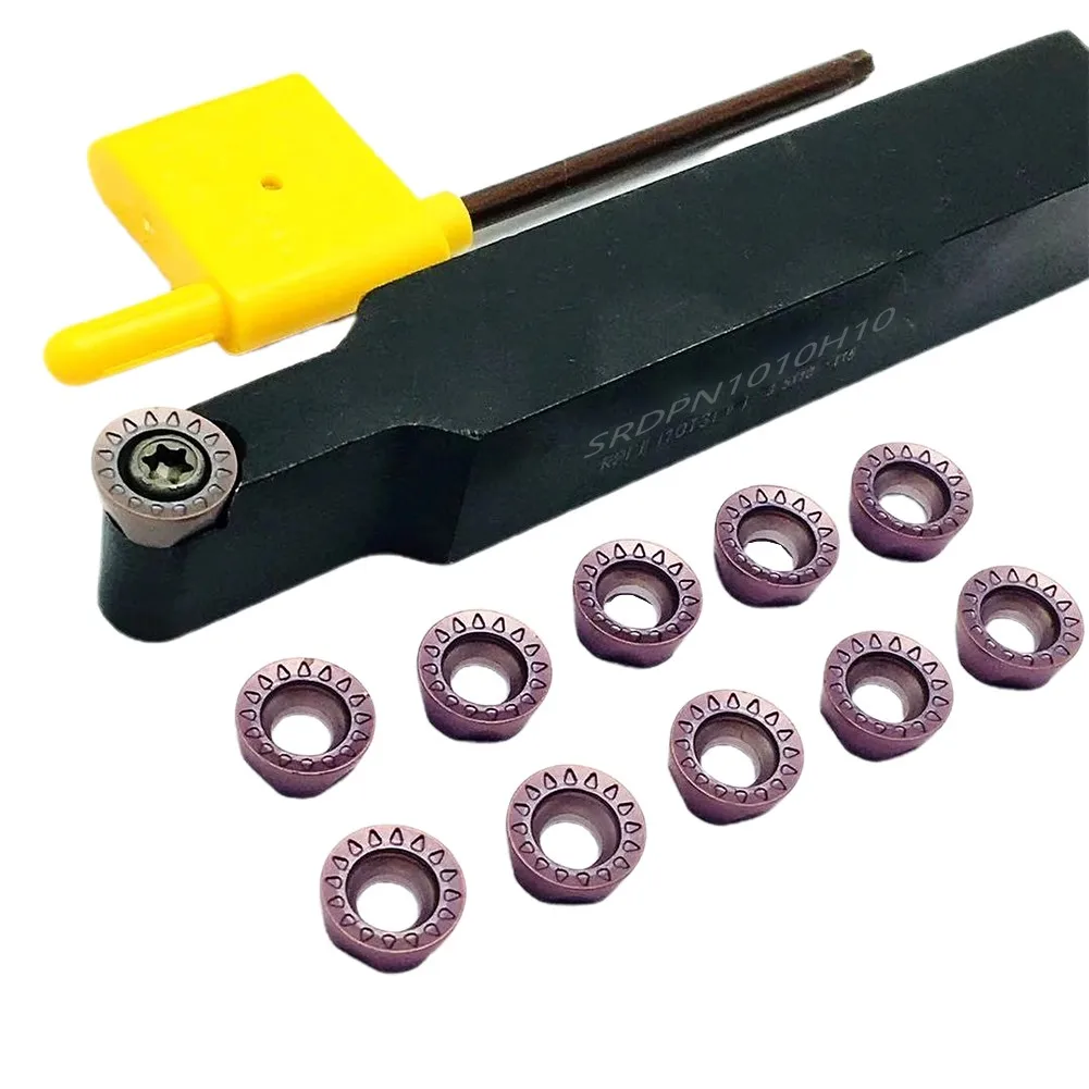 SRDPN1010H10 Turning Tool Holder And RPMT10T3MO RPMW R5 Turning Insert Tungsten Carbide Blade+wrench Machine Tool Processing
SRDPN1010H10 Turning Tool Holder And RPMT10T3MO RPMW R5 Turning Insert Tungsten Carbide Blade+wrench Machine Tool Processing