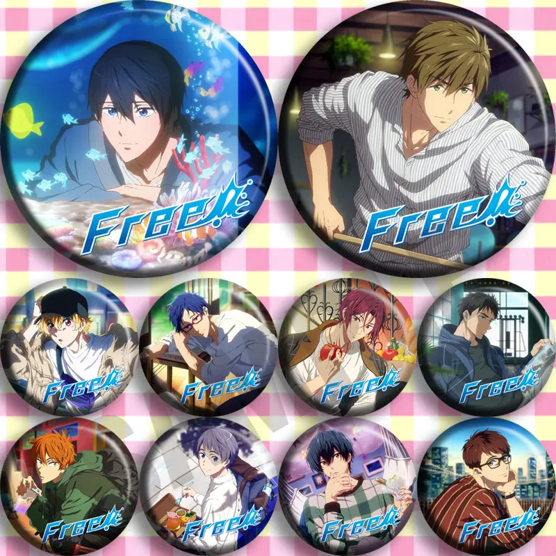 FREE !!Boy Swimming Club Cool Badges Tachibana Nanase Rin 58MM Round Brooch PIN
FREE !!Boy Swimming Club Cool Badges Tachibana Nanase Rin 58MM Round Brooch PIN