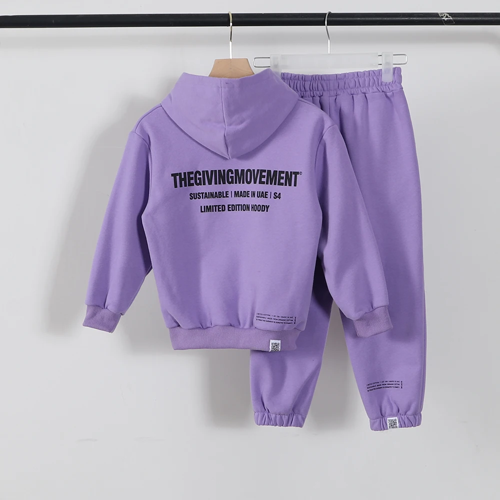 100% Cotton Kids Tracksuits Children Sweatsuits Two Piece Outsfits Hoodies Hooded Sweatshirts and Track Pants With Fleece Spring 
100% Cotton Kids Tracksuits Children Sweatsuits Two Piece Outsfits Hoodies Hooded Sweatshirts and Track Pants With Fleece Spring