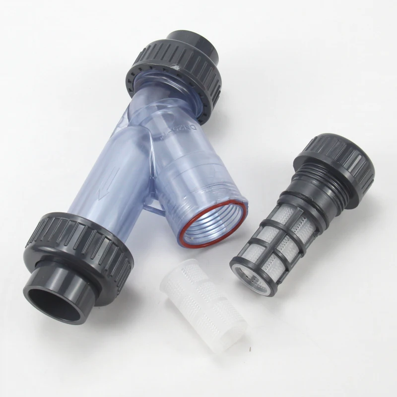 1Pcs UPVC Clear Y Type Three Way Strainers Transparent Threaded Union End Connections Water Mesh Purification Filter
1Pcs UPVC Clear Y Type Three Way Strainers Transparent Threaded Union End Connections Water Mesh Purification Filter