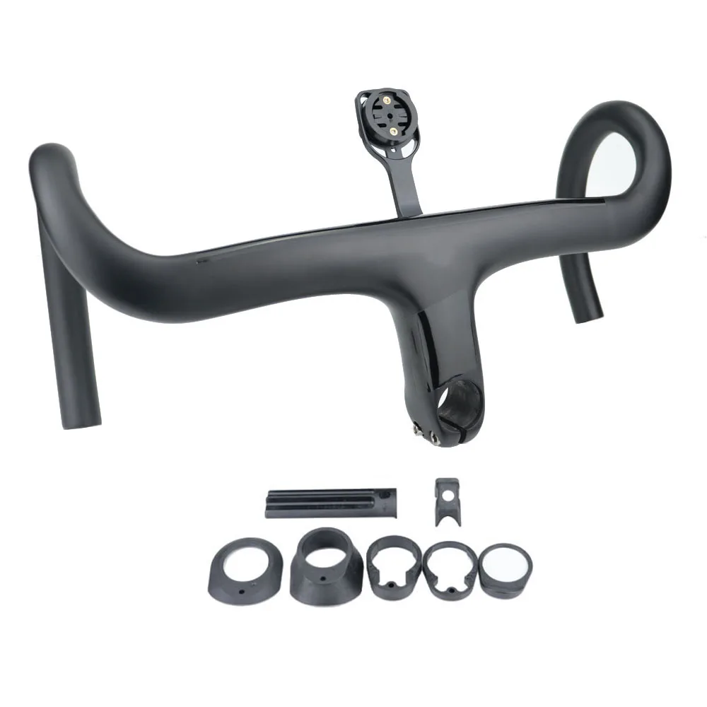 SFISH Full black inc carbon Fiber Road Bicycle Integrated handlebar with stem carbon Road handlebar for 28.6mm
SFISH Full black inc carbon Fiber Road Bicycle Integrated handlebar with stem carbon Road handlebar for 28.6mm