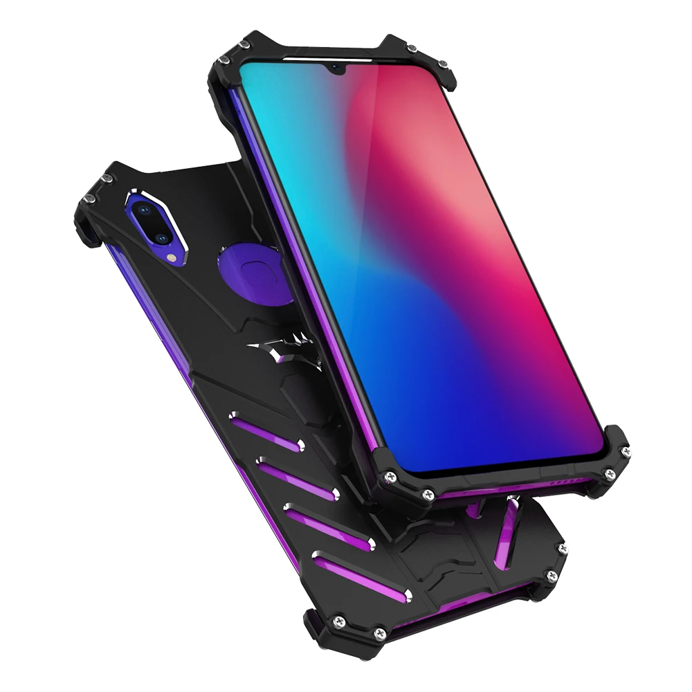 Роскошные Алюминий сплава металлический чехол для Vivo V11 PRO V11i X21S Z3 Z3i Z1 Y66 Y67 Y79 Y85
