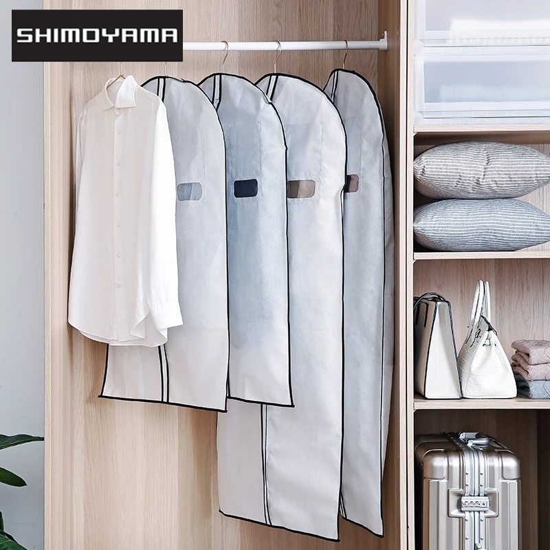 SHIMOYAMA Clothes Hanging Covers Suit Dress Jacket Dustproof Cover Foldable Coat Garment Protector Organizer Storage Bag 2/3PCS
SHIMOYAMA Clothes Hanging Covers Suit Dress Jacket Dustproof Cover Foldable Coat Garment Protector Organizer Storage Bag 2/3PCS