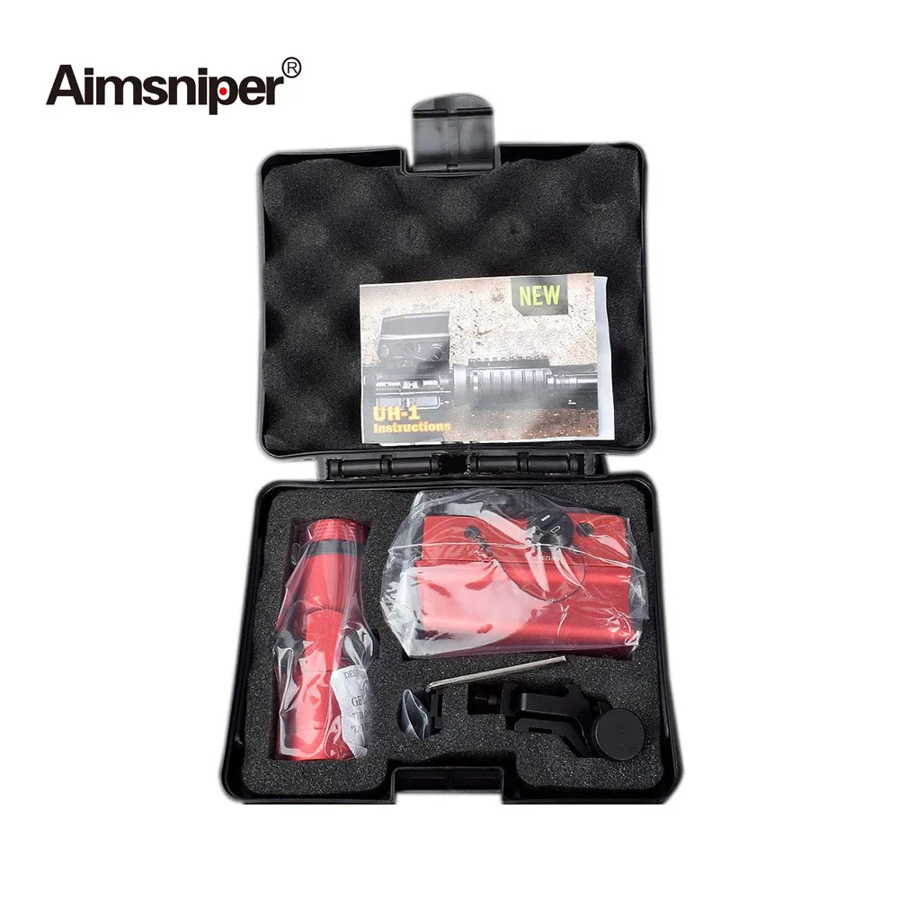 Hunting UH-1 Holographic Red Dot Scope Sight VMX3T Magnifier Combo Tactical RifleScope With 20mm Flip Up Mount For Airsoft Rifle
Hunting UH-1 Holographic Red Dot Scope Sight VMX3T Magnifier Combo Tactical RifleScope With 20mm Flip Up Mount For Airsoft Rifle