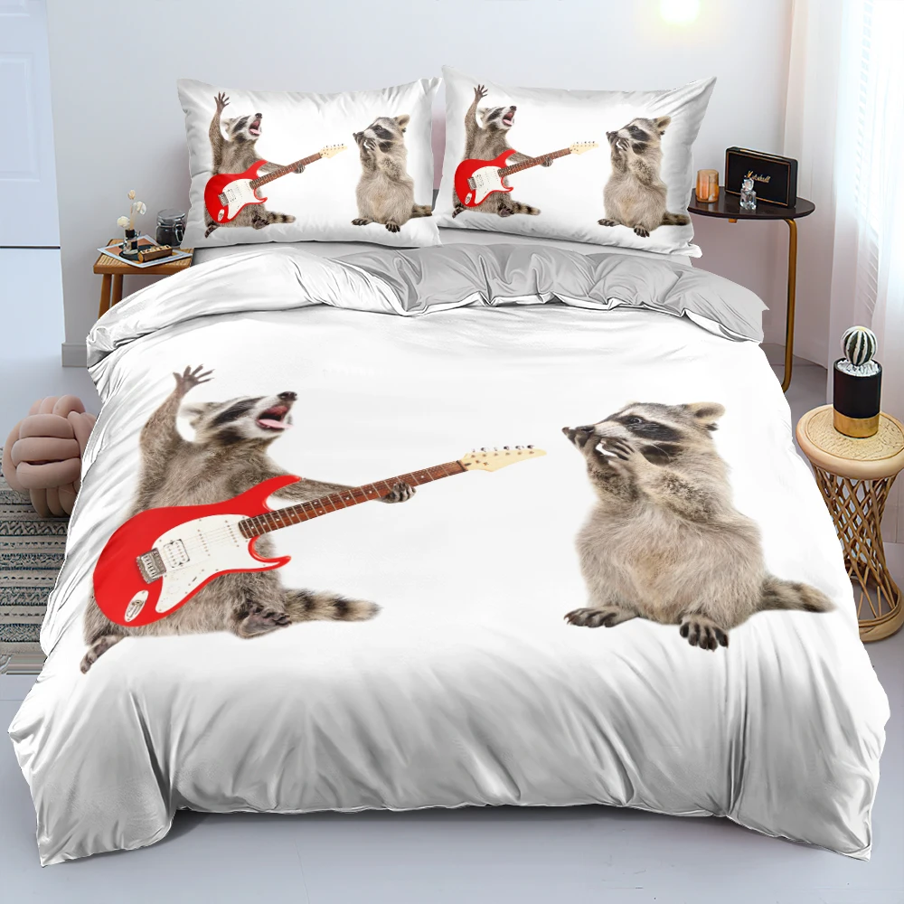 Комплект постельного белья Rock and Roll Raccoon, милое постельное белье, двойное, полноразмерное, Королевский, размер, мультяшное семейное постельн...
Комплект постельного белья Rock and Roll Raccoon, милое постельное белье, двойное, полноразмерное, Королевский, размер, мультяшное семейное постельн...