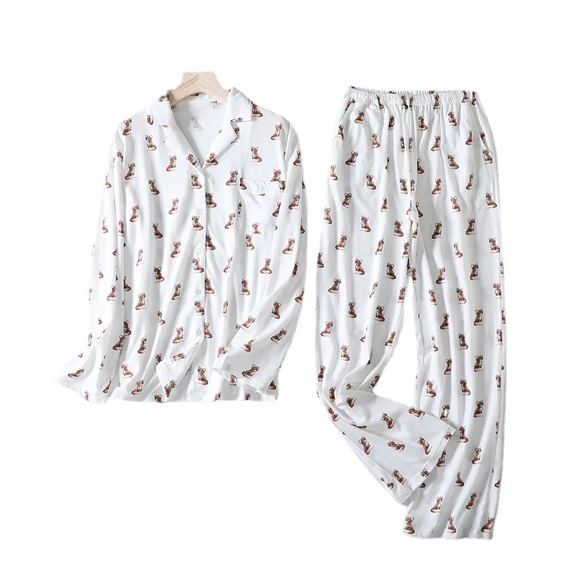 Loungewear Women Sleepwear Suit 3D Printing Outerwear Long Sleeve Homewear Two-Piece Pajamas Pizama Damska Bawelna
Loungewear Women Sleepwear Suit 3D Printing Outerwear Long Sleeve Homewear Two-Piece Pajamas Pizama Damska Bawelna