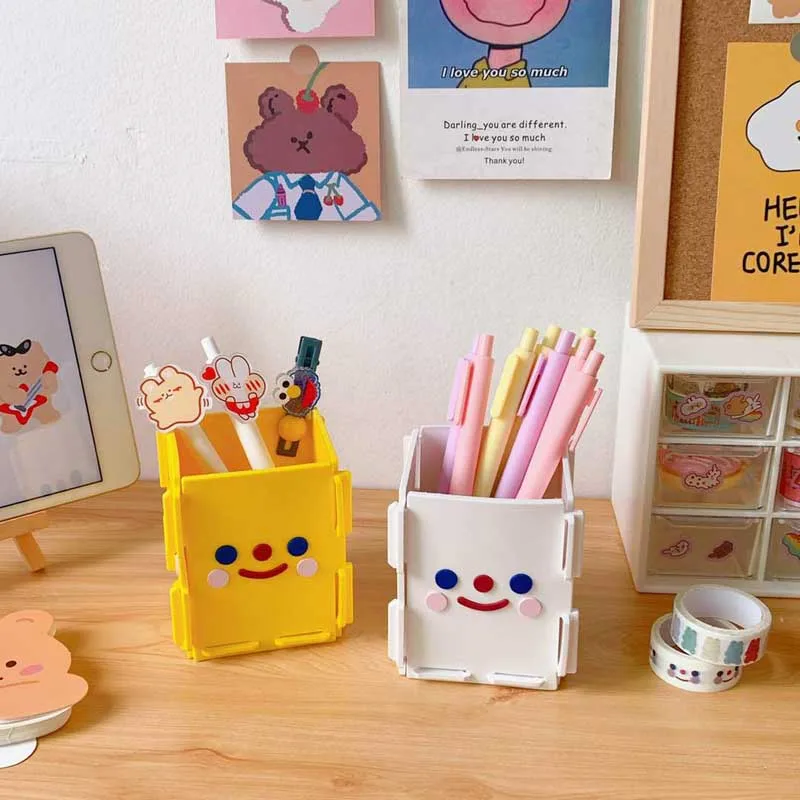 Cartoon Desk Pen Holder Pencil Makeup Box Assembled Storage Box Desktop Organizer Stand Case School Office Stationery Supplies
Cartoon Desk Pen Holder Pencil Makeup Box Assembled Storage Box Desktop Organizer Stand Case School Office Stationery Supplies