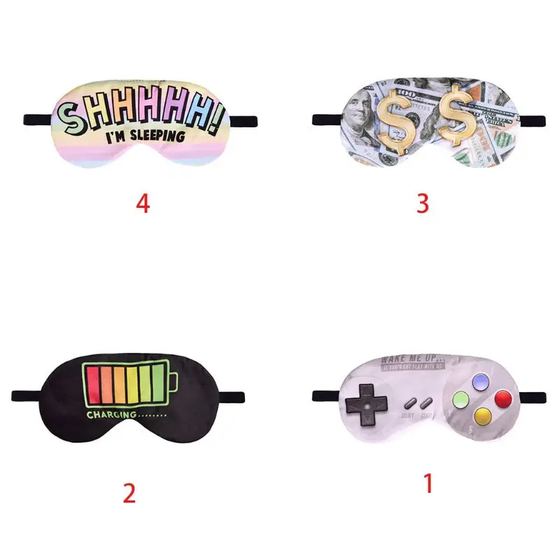 Women Men Funny 3D Sleep Eye Mask Novelty Dollar Letters Gamepad Battery Printing Travel Eyeshade Relaxing Rest Blindfold Gift
Women Men Funny 3D Sleep Eye Mask Novelty Dollar Letters Gamepad Battery Printing Travel Eyeshade Relaxing Rest Blindfold Gift