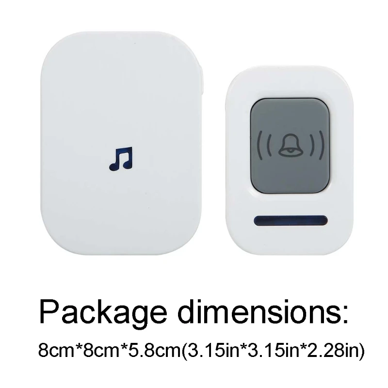 EU US Plug AC 90-260V Wireless Doorbell Door Bell 60 Rings Tune Song 300M Remote Distance Smart Home Cordless Doorbell
EU US Plug AC 90-260V Wireless Doorbell Door Bell 60 Rings Tune Song 300M Remote Distance Smart Home Cordless Doorbell