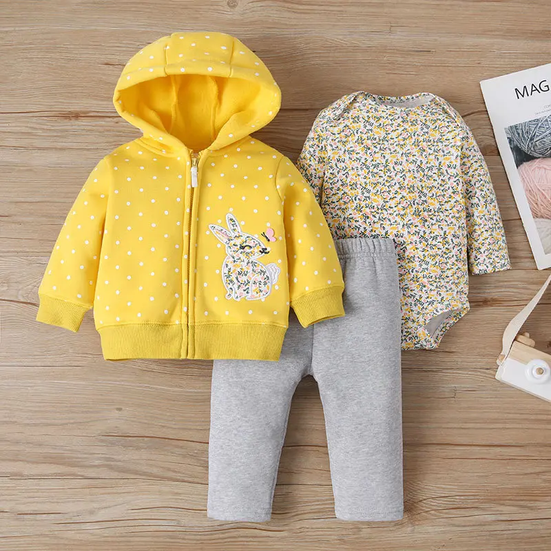 Baby Girls Boys Clothes Long sleeves Hoodies Tops Coats+Pants+Bodysuits 2021 Spring Winter 3PCS Sets Newborn Baby Girl Clothing
Baby Girls Boys Clothes Long sleeves Hoodies Tops Coats+Pants+Bodysuits 2021 Spring Winter 3PCS Sets Newborn Baby Girl Clothing